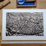 Toulouse, Haute-Garonne, photo print plate from 1942.