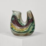 Zoomorphic ceramic vase by Accolay, circa 1950