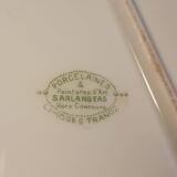 Plat ovale en porcelaine de Limoges