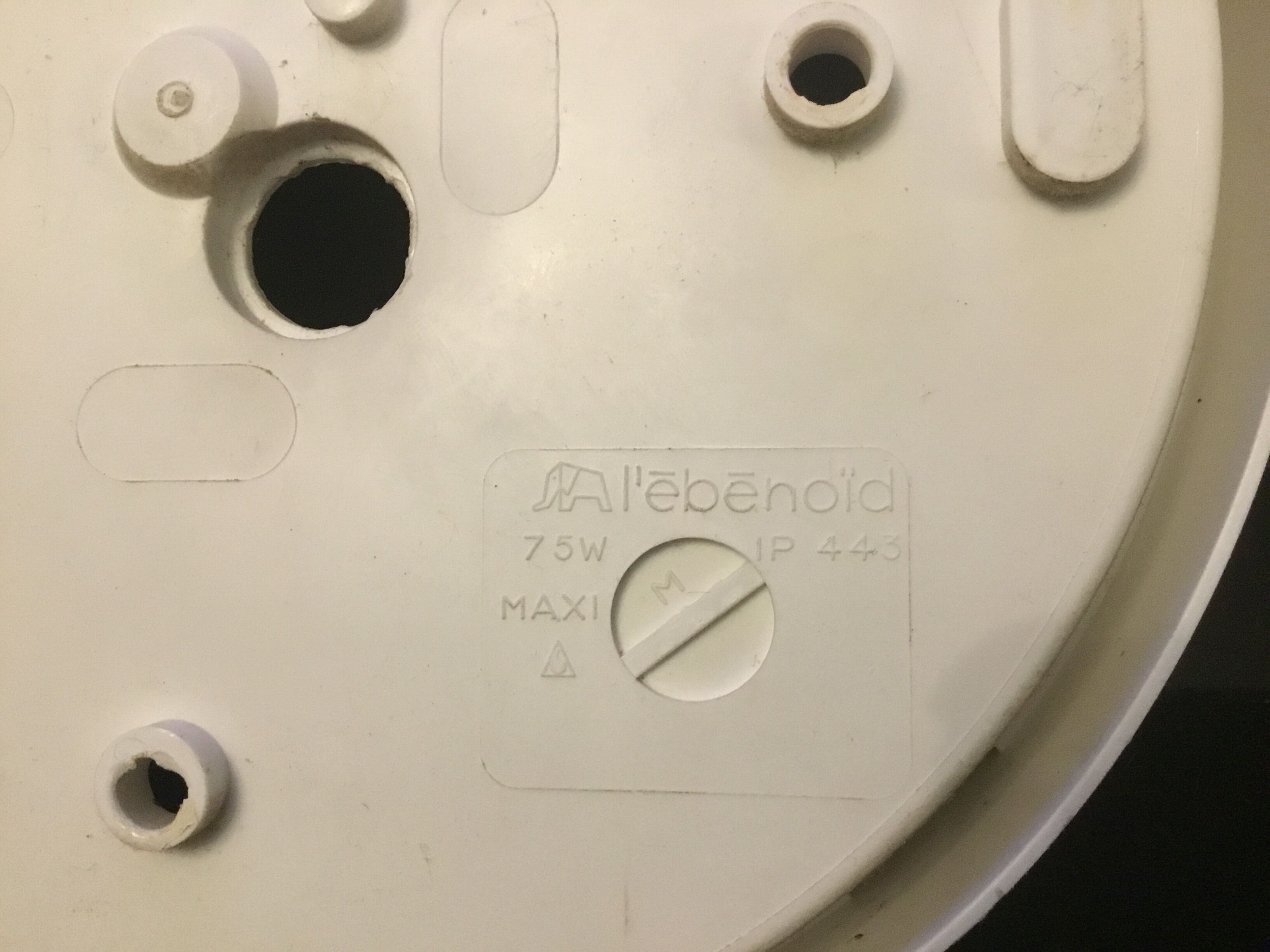 L’ébénoïd ceiling lamp