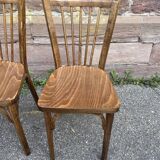 4 chaises de café baumann 1960