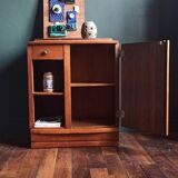 Vintage solid wood bedside table/wooden storage unit