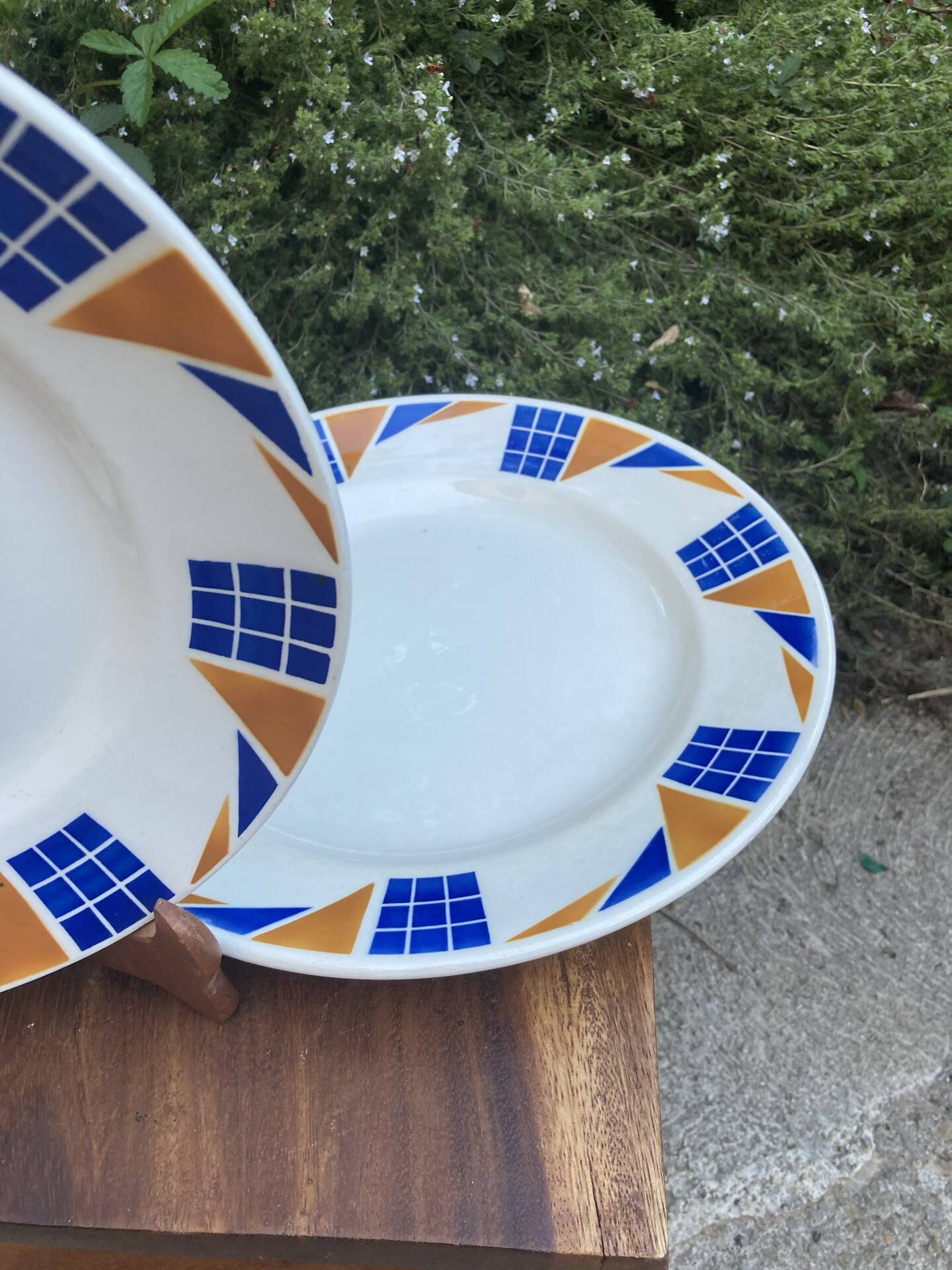 Assiettes de service Badonviller Congo