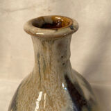 Flamed stoneware vase