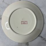 Set of 5 flat ironstone plates Sarreguemines Digoin