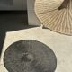 Large suspension, rattan luminaire in hat shape D:80cm