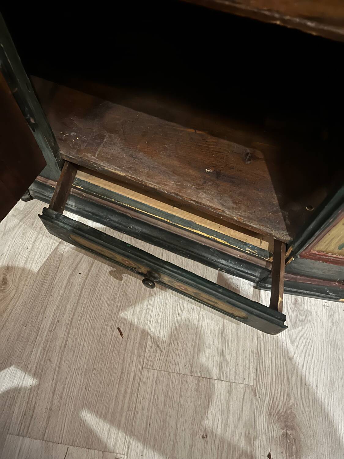 19th century Fribourg painted wardrobe