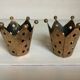 Pair of crown candlesticks
