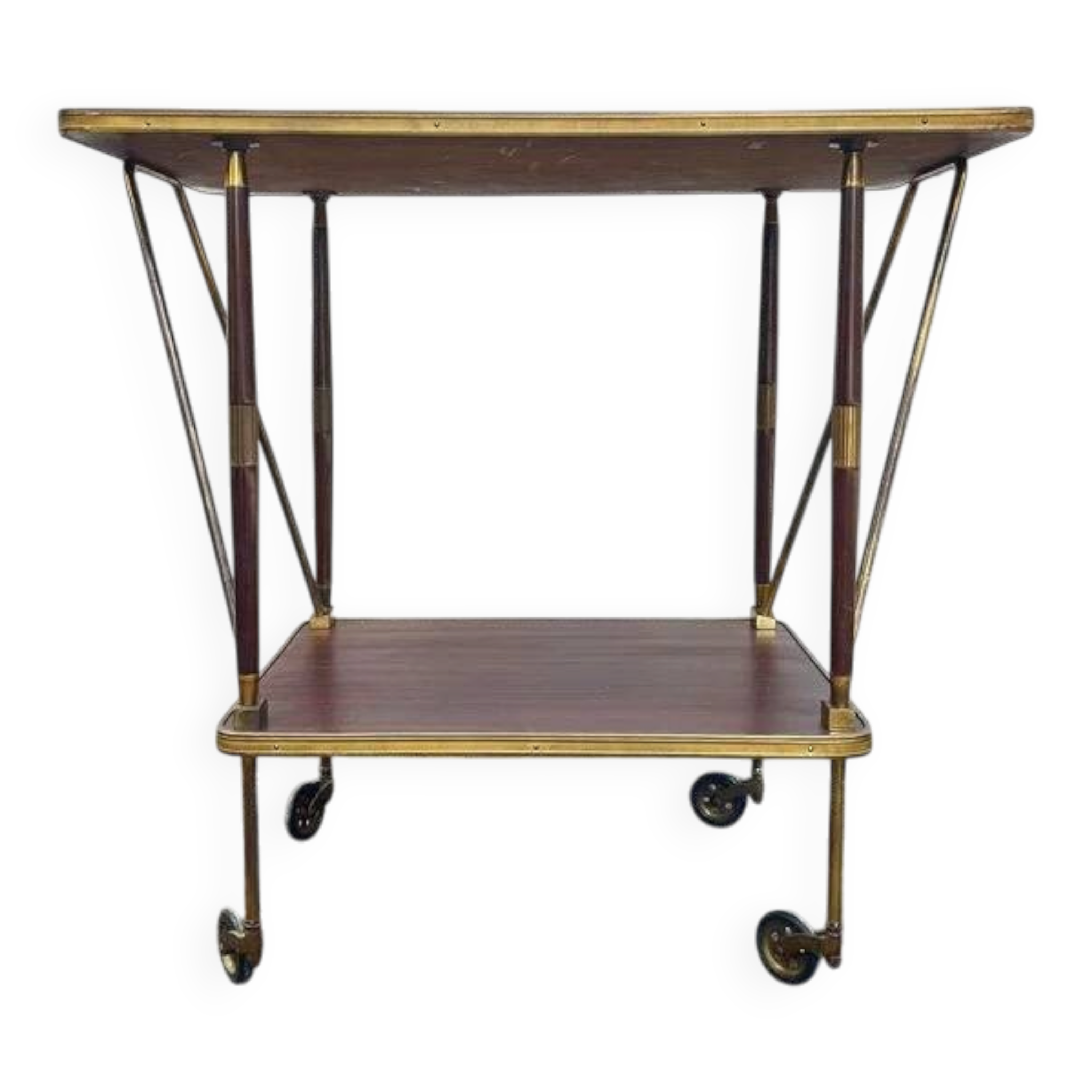 Desserte vintage roulante