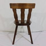 10 chaises de bistrot vintage en bois massif de chêne