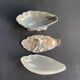 Gravy boat or oyster butter dish – Maurice Gouaillé – Silver plated metal & satin glass