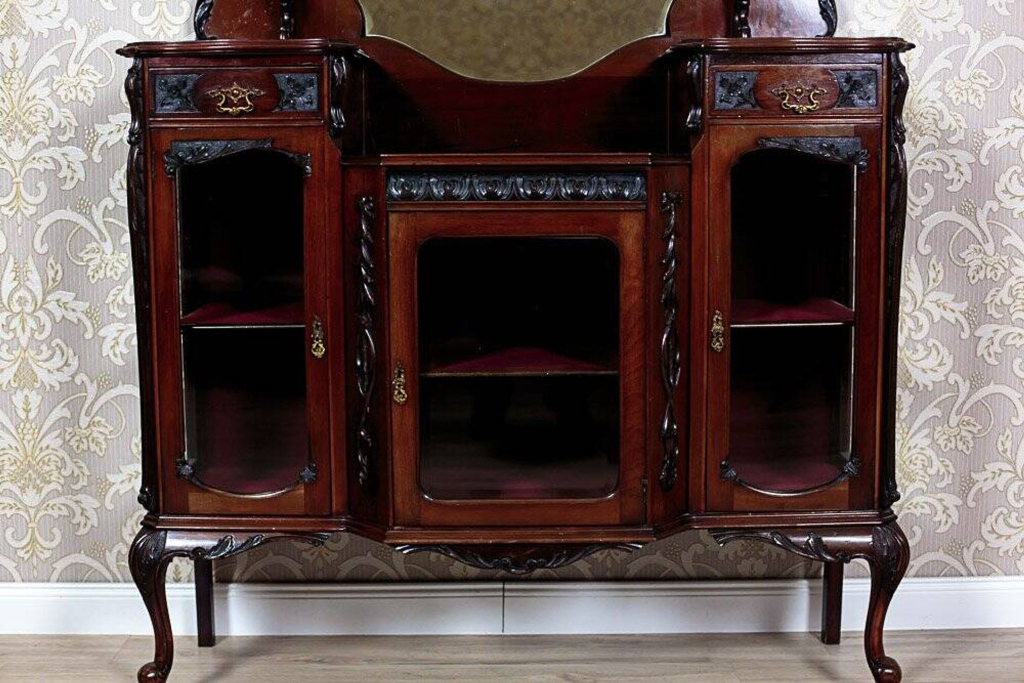 English Mahogany Cabinet, 1930s