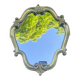 Brass mirror 29.5X35.5 cm