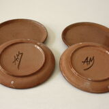 Salmon sandstone plates