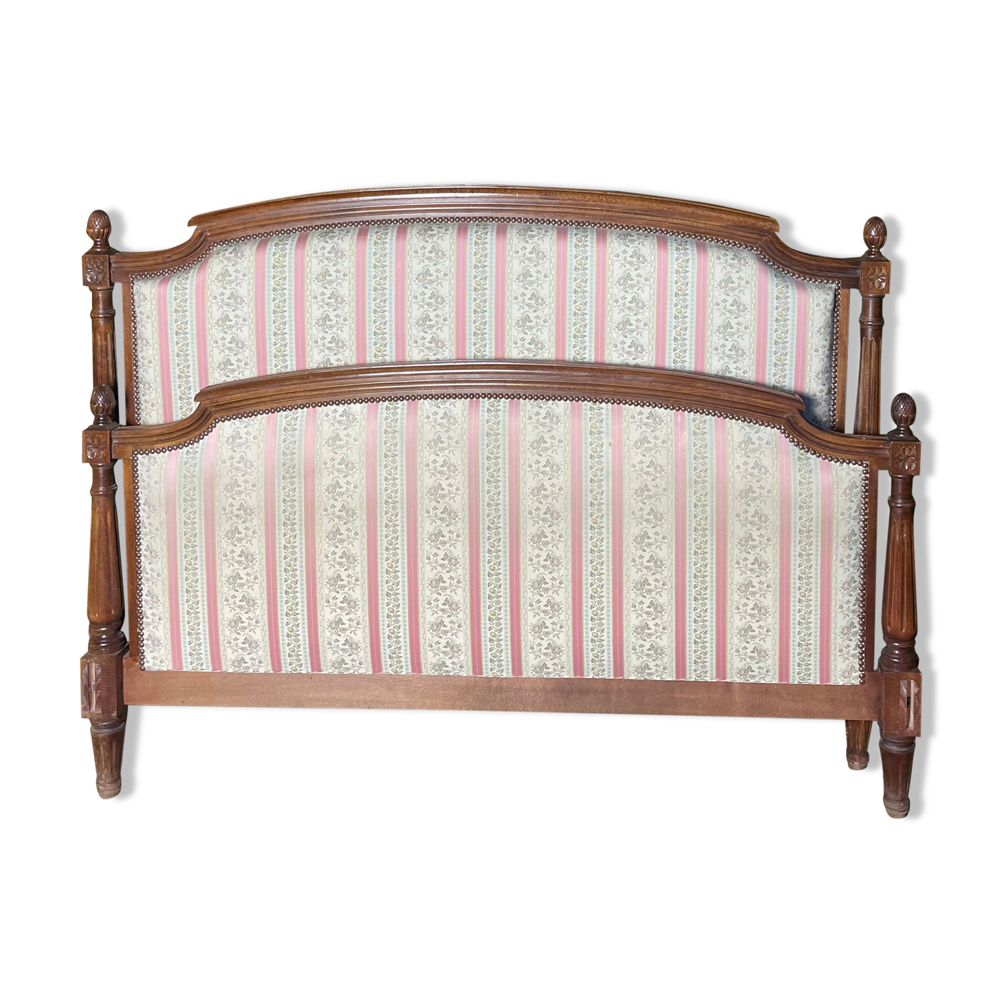 Louis XVI style upholstered bed