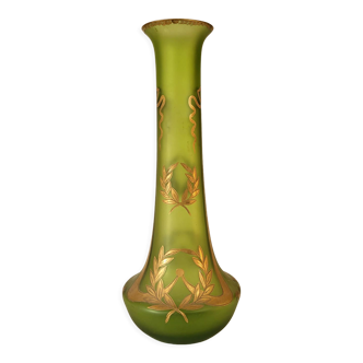 Napoleon III glass vase