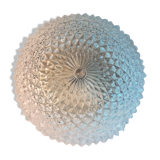 Cast glass ceiling lamp