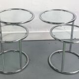 3-storey glass side table