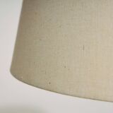 Teak and brass floor lamp