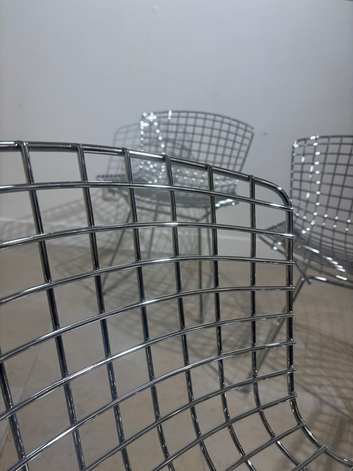 Set of 2 Bertoia chairs for Knoll