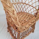 Wicker children's chair