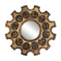 Spanish Zodiac Sunburst Mirror with Sculpted Red Giltwood Frame, Arnolfini, 1950s