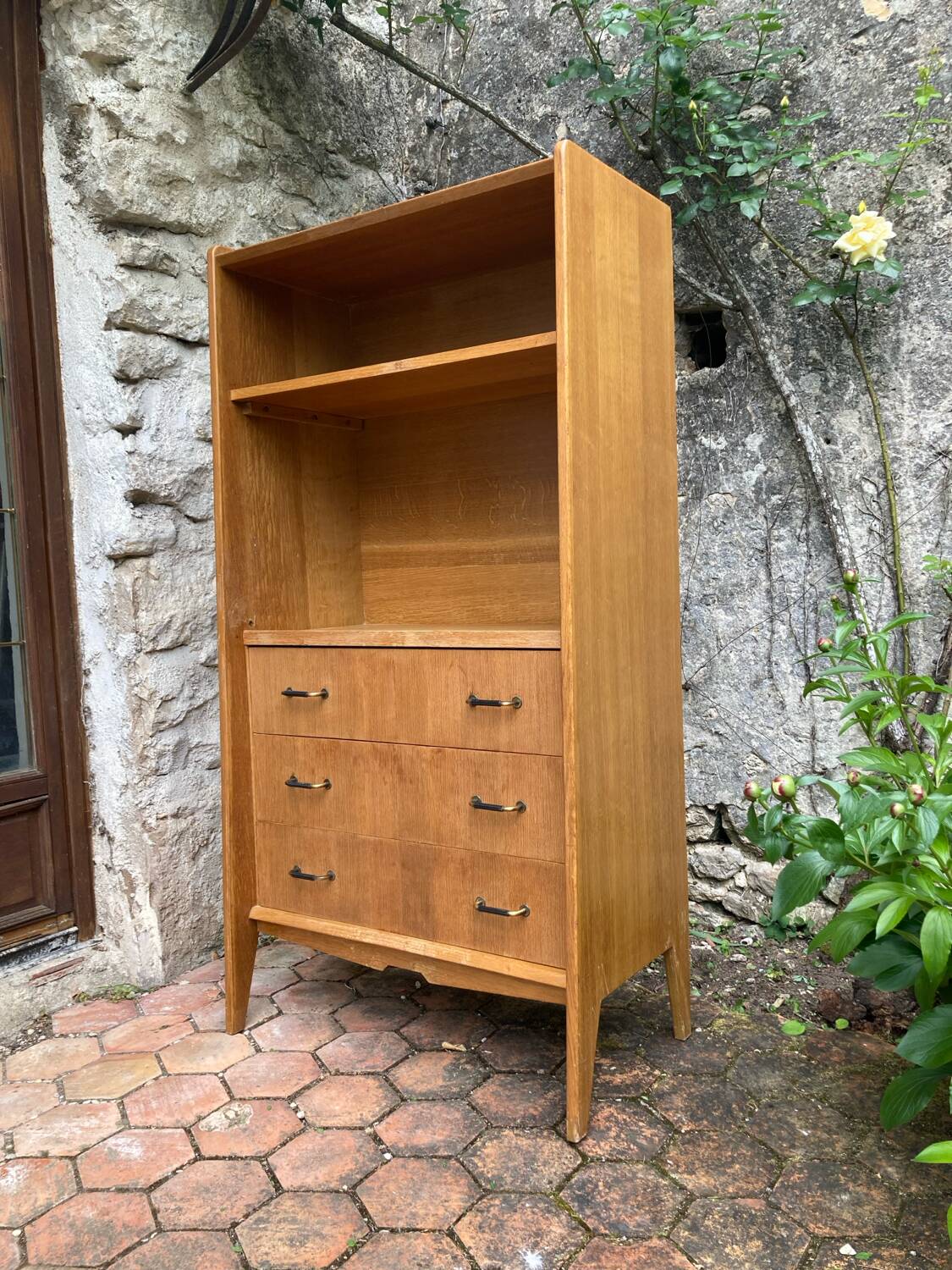 Vintage bookcase shelf