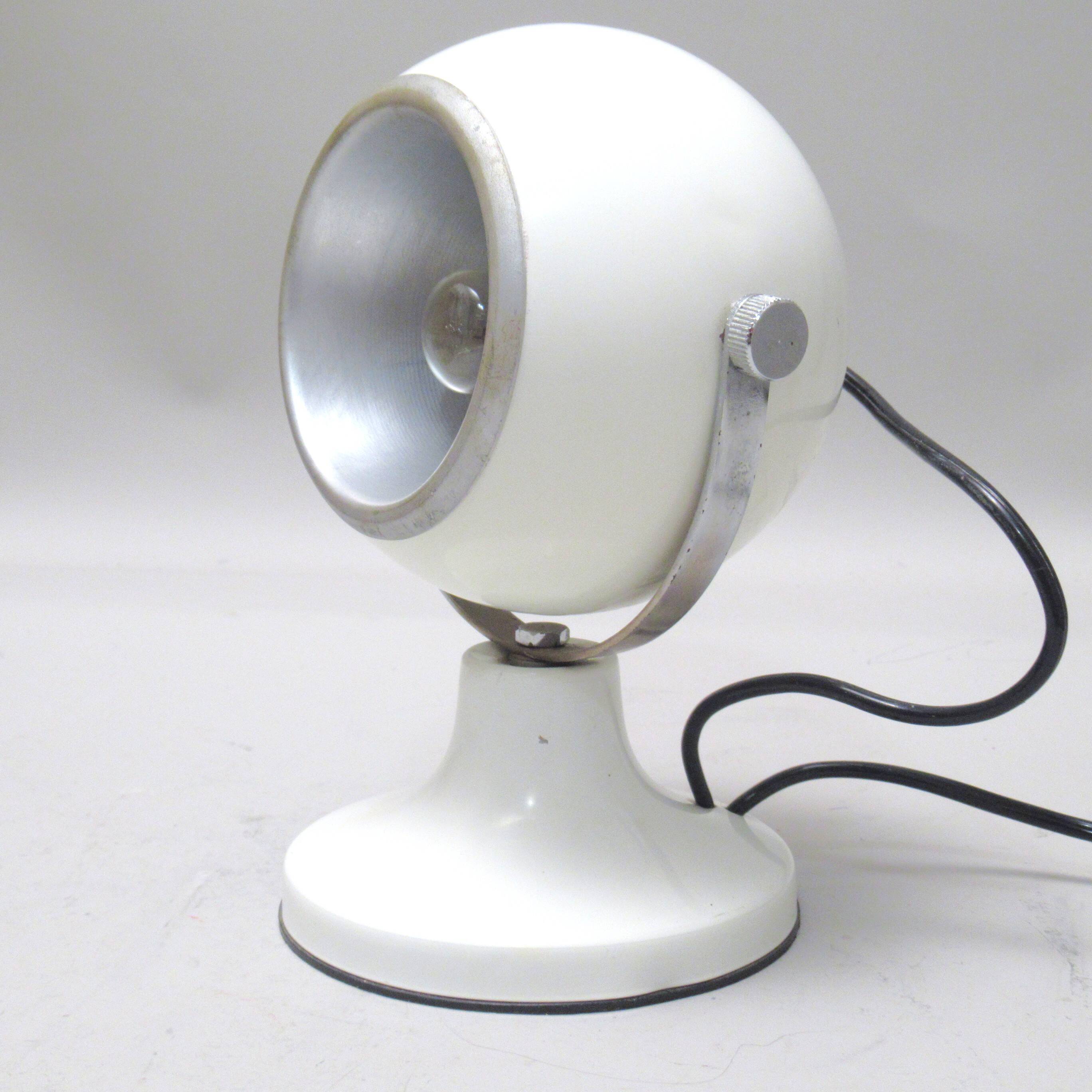 White globe lamp from the 1970s