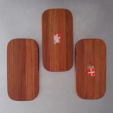 Lot de 3 vide-poche en bois de style scandinave