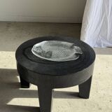 Large fish plate transparent glass Arcoroc vintage L38.5