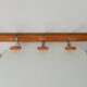 Vintage wall coat rack from the 60s/70s