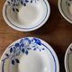 Hollow plates ceranord saint amand blue flower