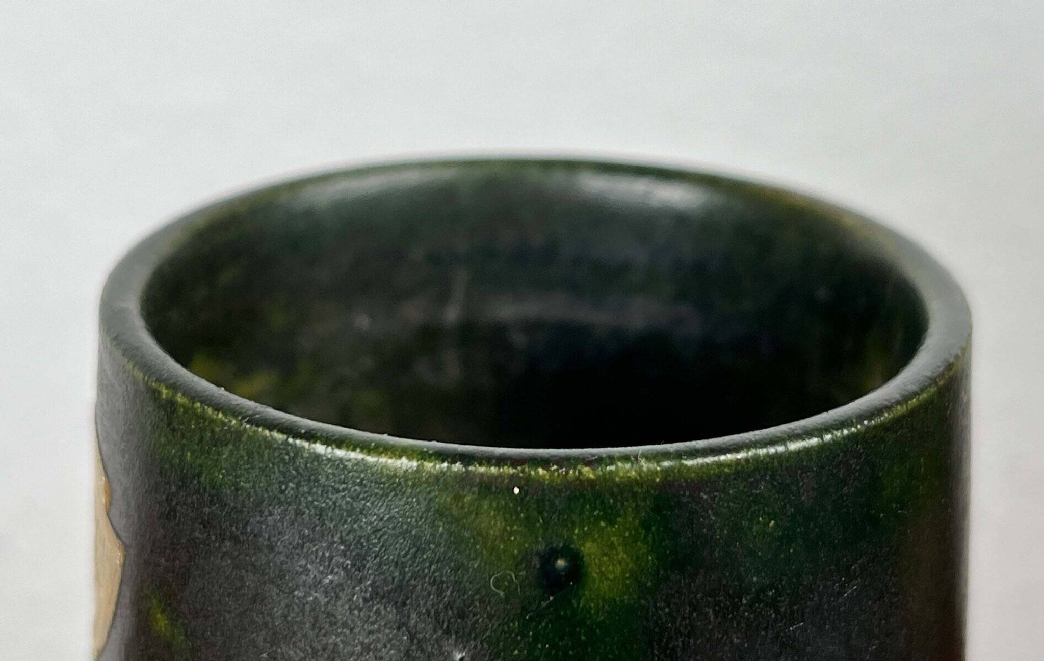 Danish studio pottery vase from the mid-20th century by Ernst Pottery, Faxe, 1960s.