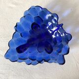 Vide poche en verre raisin bleu cobalt
