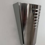 Vintage brushed metal wall lamp, Germany 1980s