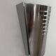 Vintage brushed metal wall lamp, Germany 1980s