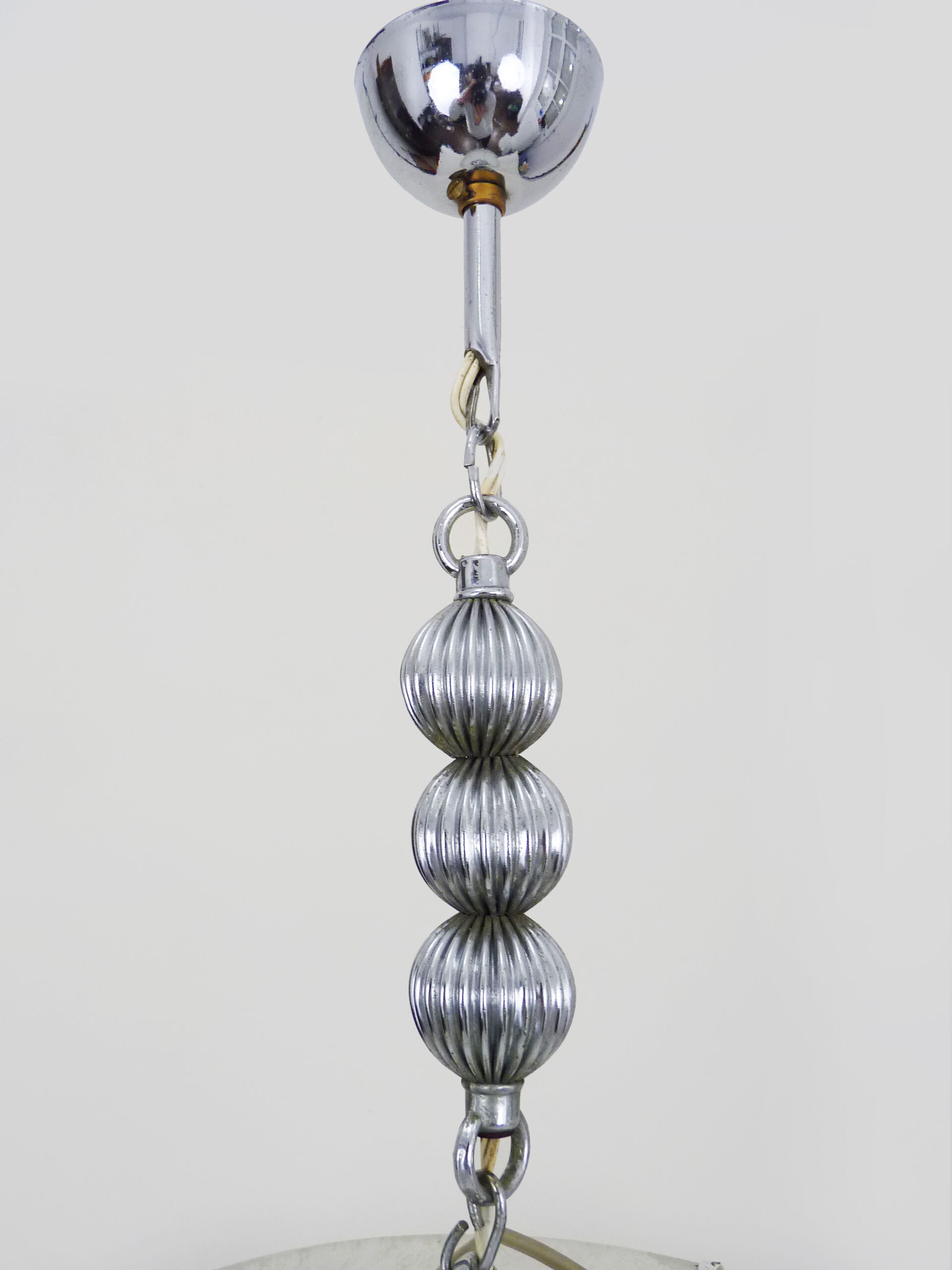 Murano glass tube chandelier by Doria Leuchten. Year 60