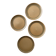 4 ceramic dessert plates, sarreguemines art workshop, france 1970