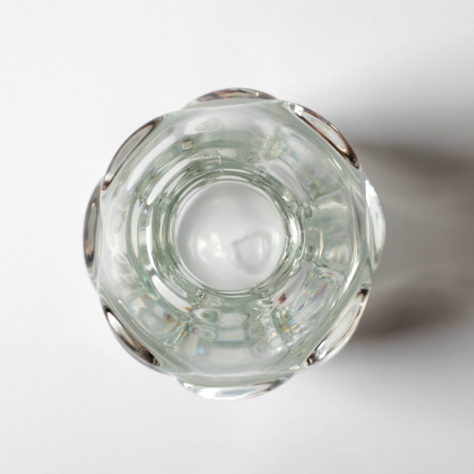 Vase en cristal / Börne Augustsson / Åseda glasbruk / Suède / années 1940