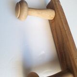 Coat rack 2m, 14 wooden wall hooks