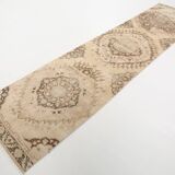 3x12 Brown & Beige Classic Persian Runner Rug, 90x379Cm