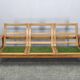 Danish Freestanding Teak Sofa in Green Corduroy, 1970s