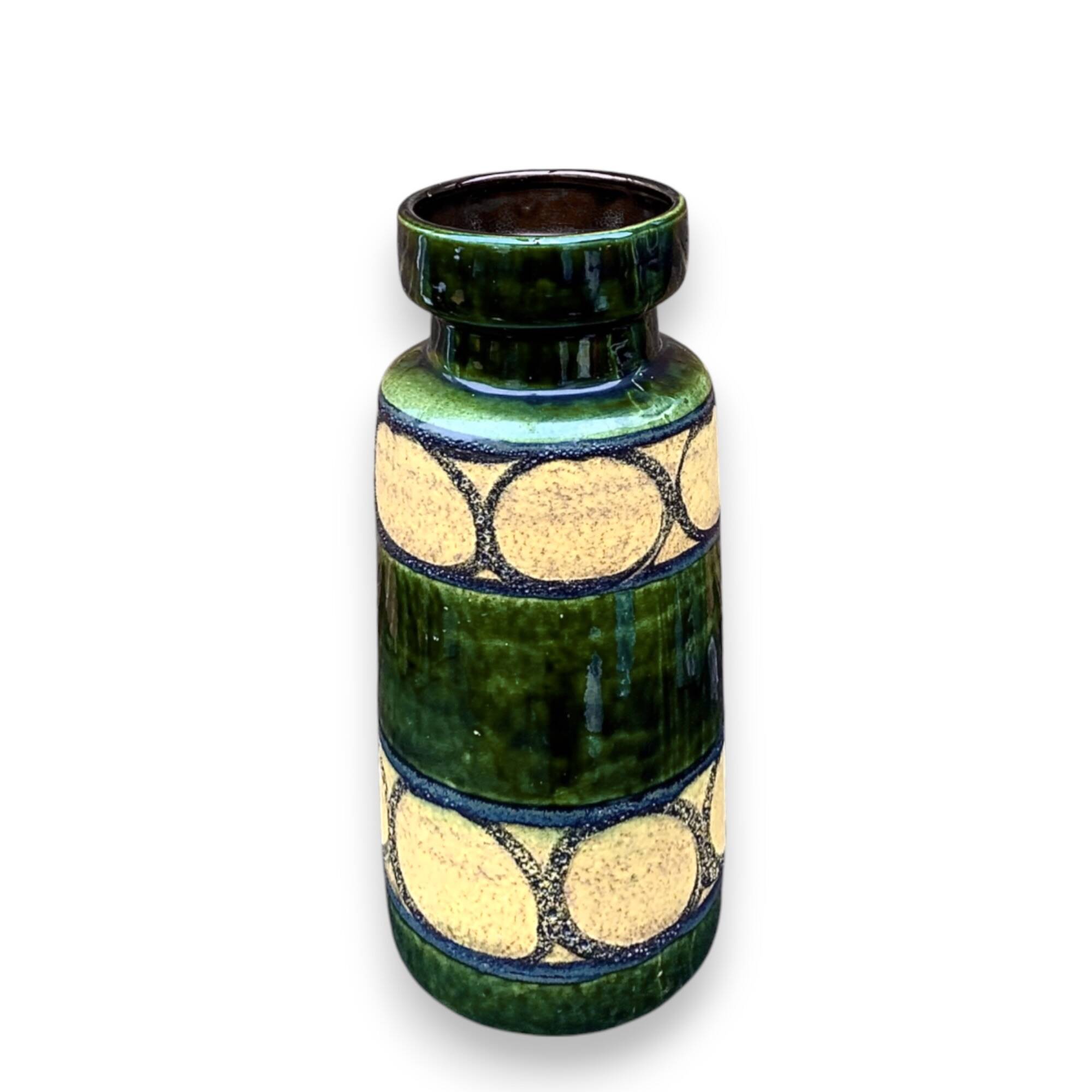 Vintage Scheurich Keramik Vase 517 - 30 - Fat Lava - West Germany