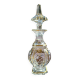 19th century orientalist crystal bottle