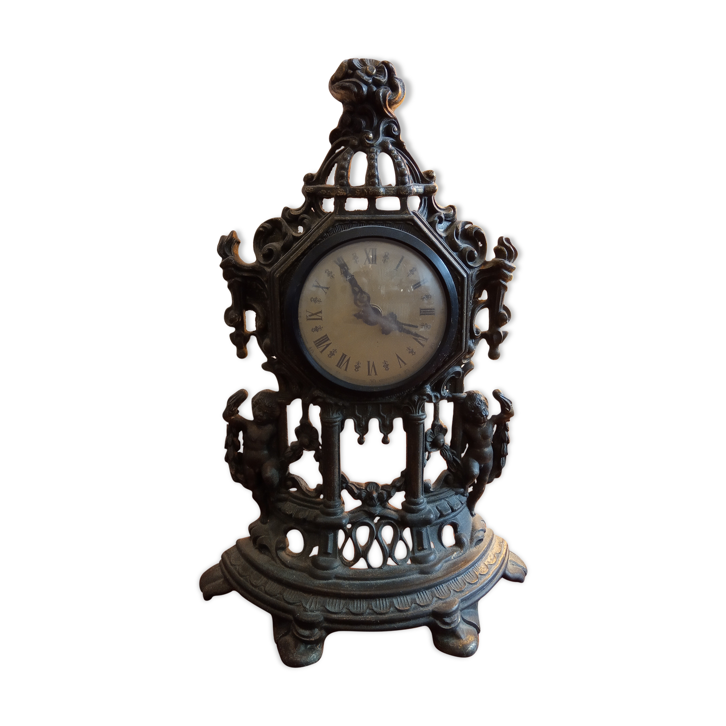 Swiss clock to be placed in brass