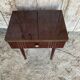 Antique Nightstand Lacquered Wood Drawer Mid-Century Vintage