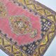 Tapis turc bio rose et jaune sku 3283