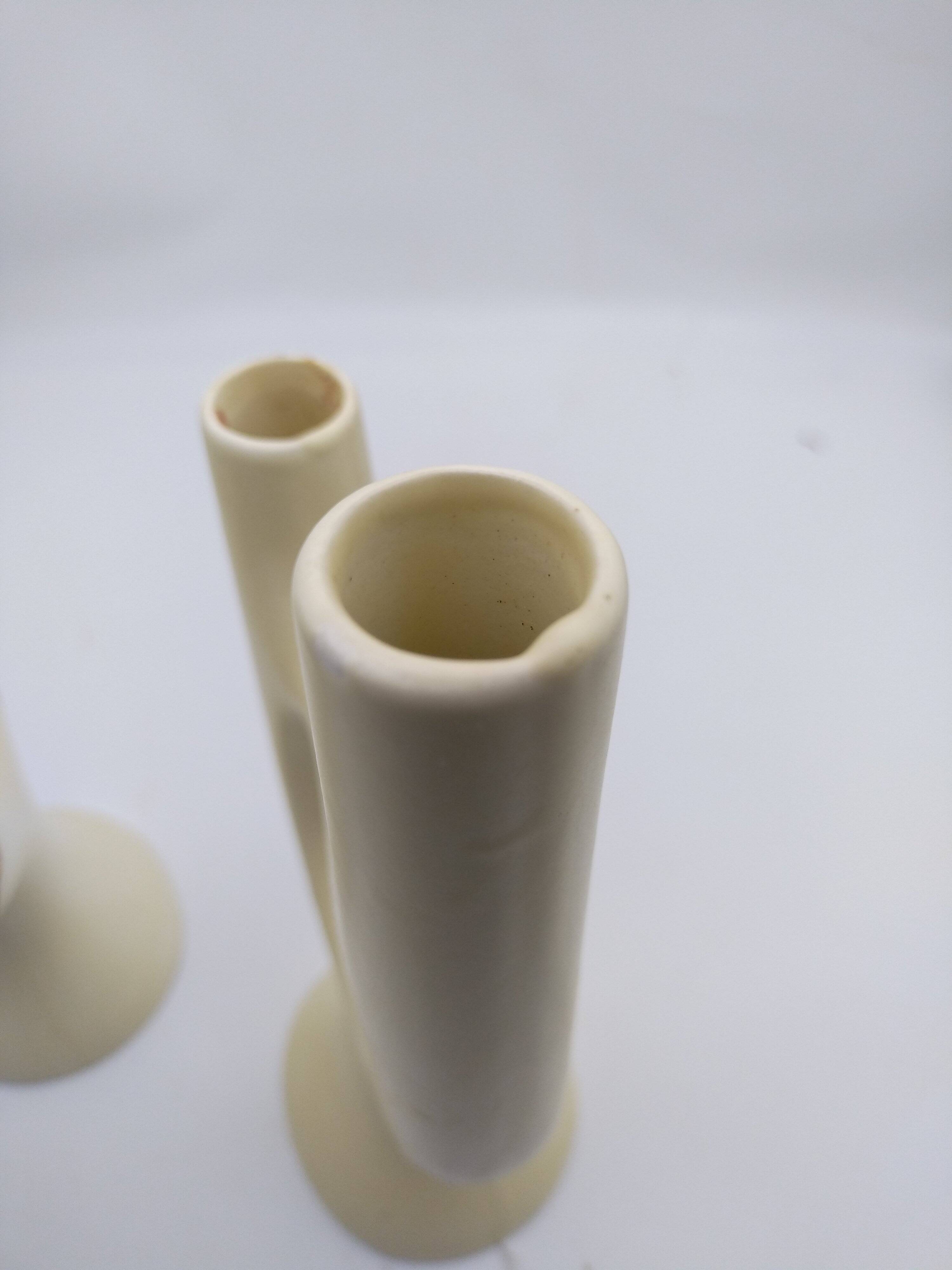 2 vases Revernay à décor floral