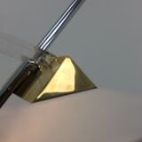 Plexiglas and brass table lamp, Italy 1980