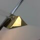 Plexiglas and brass table lamp, Italy 1980